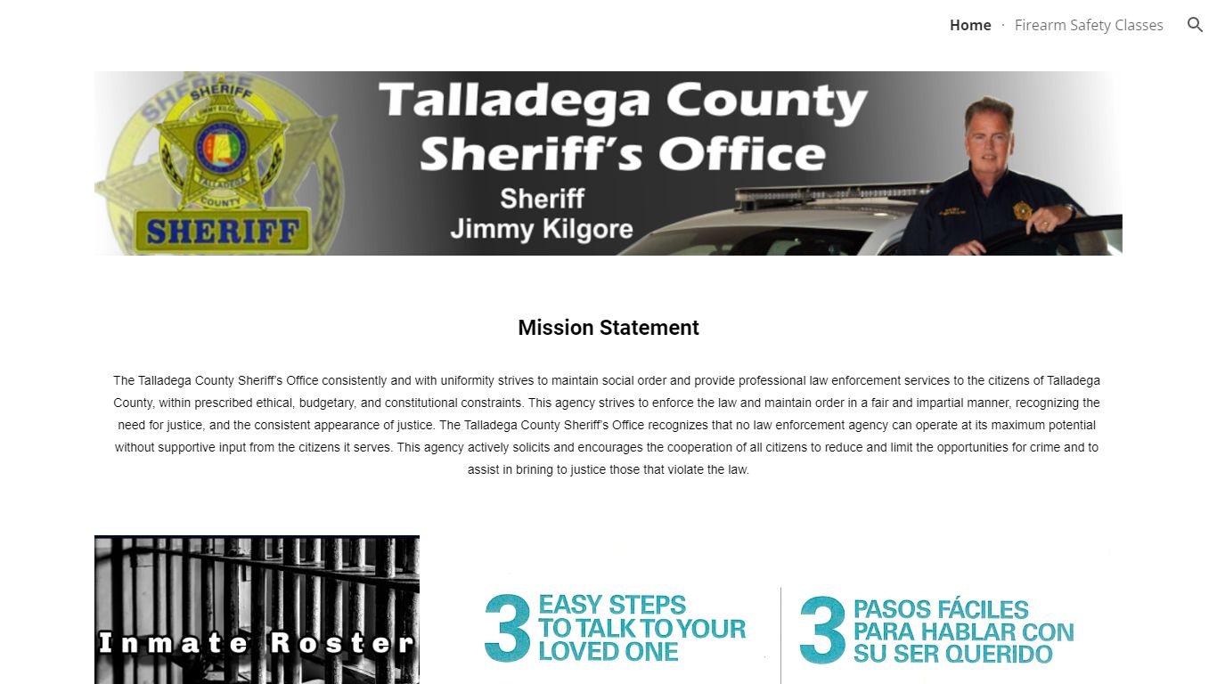 Talladega County Sheriff's Office - Mission Statement